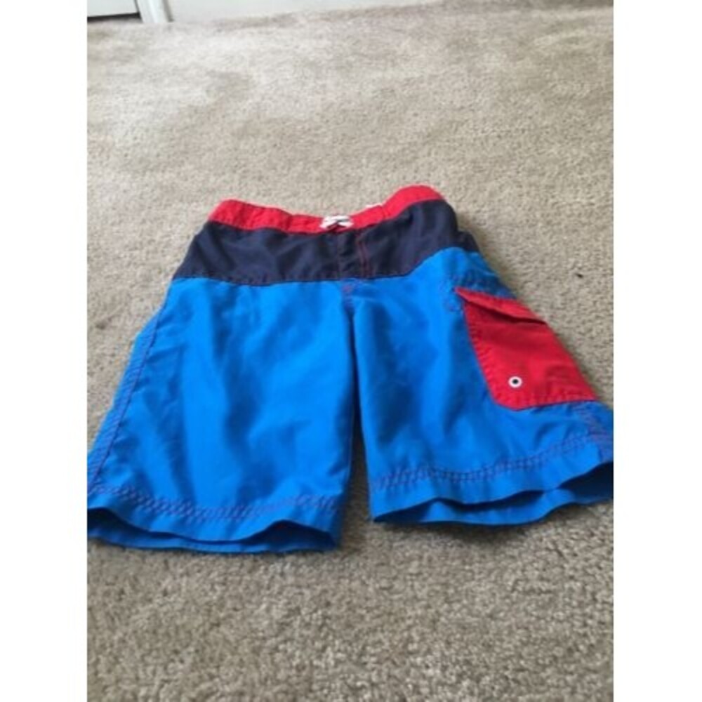 The Children's Place Boys Swim Shorts with Brief Liner Size M 7/8 Multicolor